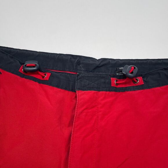 Vintage Abercrombie Pants Boys Size 16 Red Cargo Ankle Zip Straight Leg Y2K - Picture 3 of 10